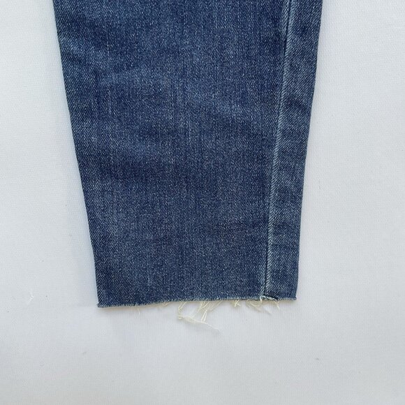 Guess Women’s Super High Rise Skinny Jeans In Blue Destroyed And Patched Size 28 - Picture 3 of 13
